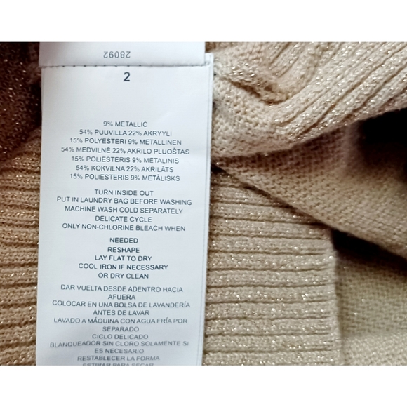 MICHAEL Michael Kors Gold Metallic Sweater - Picture 13 of 16